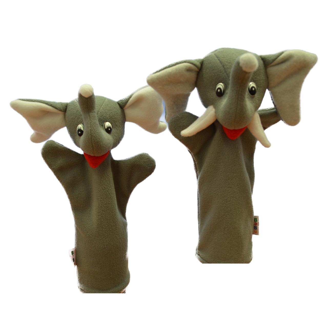 Elefánt pár kézbáb csomag (2 darab)